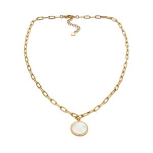 Collier Acier Inoxydable - Bleu Turquoise