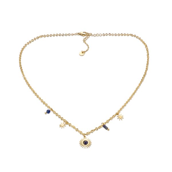 Collier Acier Inoxydable - Bleu Turquoise