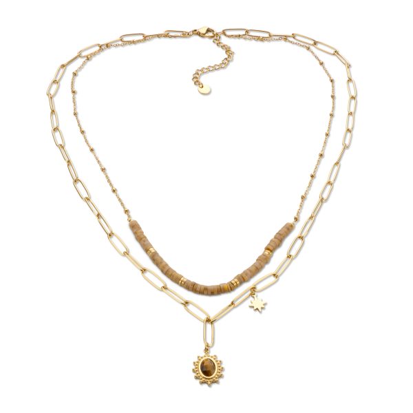 Collier Acier Inoxydable - Bleu Turquoise