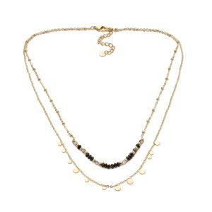 Collier Acier Inoxydable - Bleu Turquoise