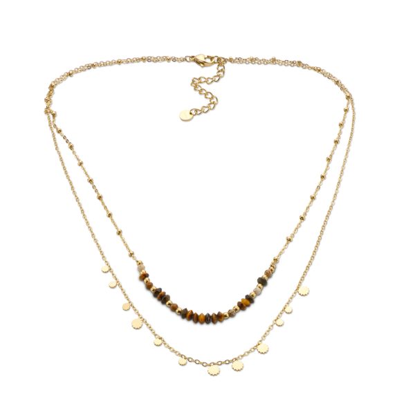 Collier Acier Inoxydable - Bleu Turquoise